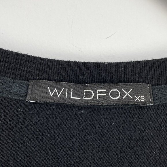 Wildfox Womens Size XS Black Ice Cream Cone Graphic Sweatshirt Top - Picture 4 of 7